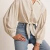 Tegan Tie Front Top