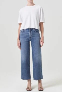 AGOLDE Harper Crop In Moor