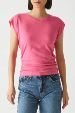 Joni Shirred Crewneck Top -Cheap Feminique Finds Store p61586 Z 011220240450261200x1800 2