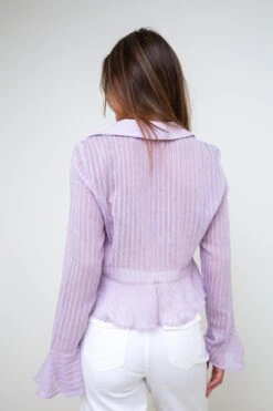 Ruffle Bell Sleeve Blouse -Cheap Feminique Finds Store p61660 Z 050120240244051999x3000 1