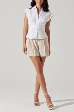 Muir Wrap Front Button Down Top -Cheap Feminique Finds Store p61678 Z 041220240836252000x3000 1