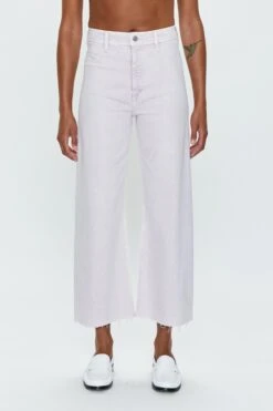 Penny Wide Leg Crop In Lavender Haze
