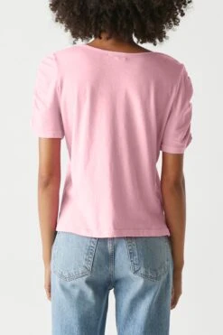 Josie V Neck Ruched Tee -Cheap Feminique Finds Store p62736 Z 050820240259502000x3000 1