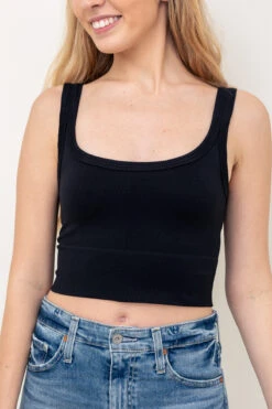 Chevron Rib Crop Top